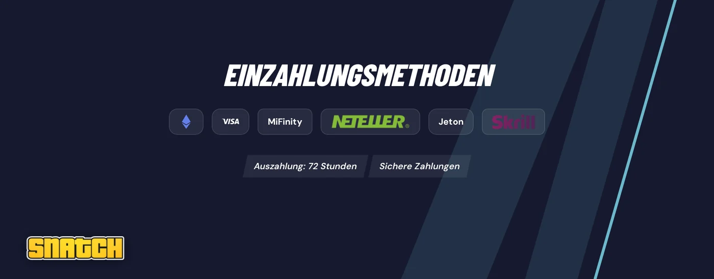 Einzahlungsoption auswählen